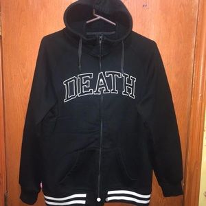 Mishka “DEATH” zip up hoodie